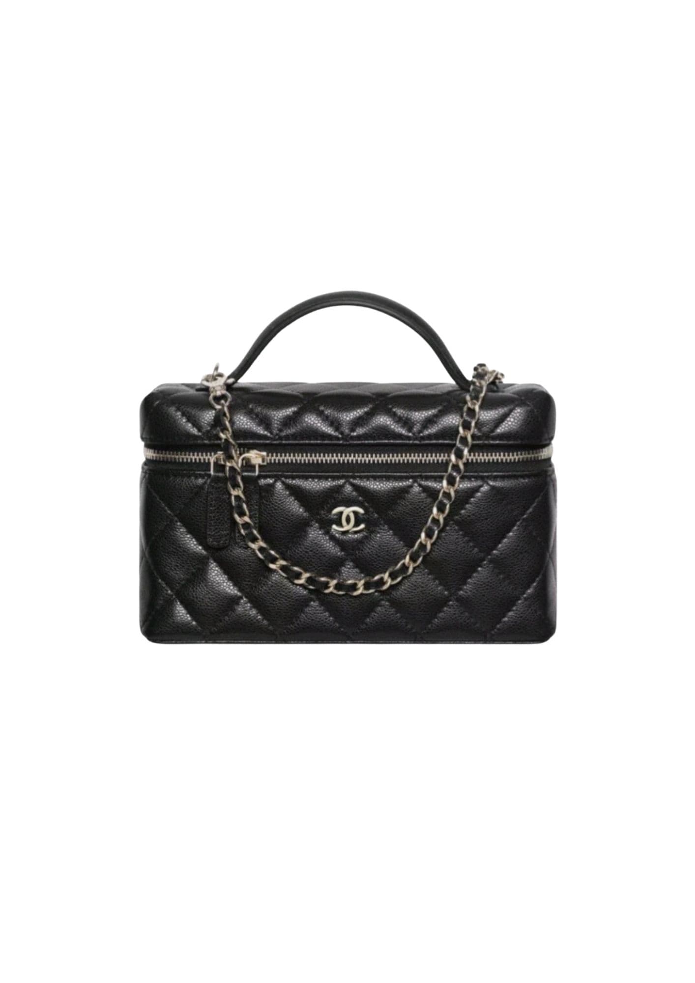Chanel Vanity a chaine black - gold